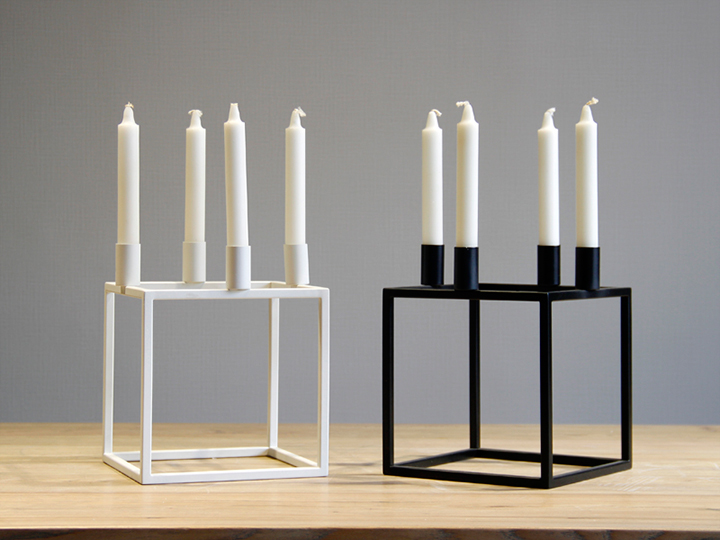 SQUARE metal candle holders 